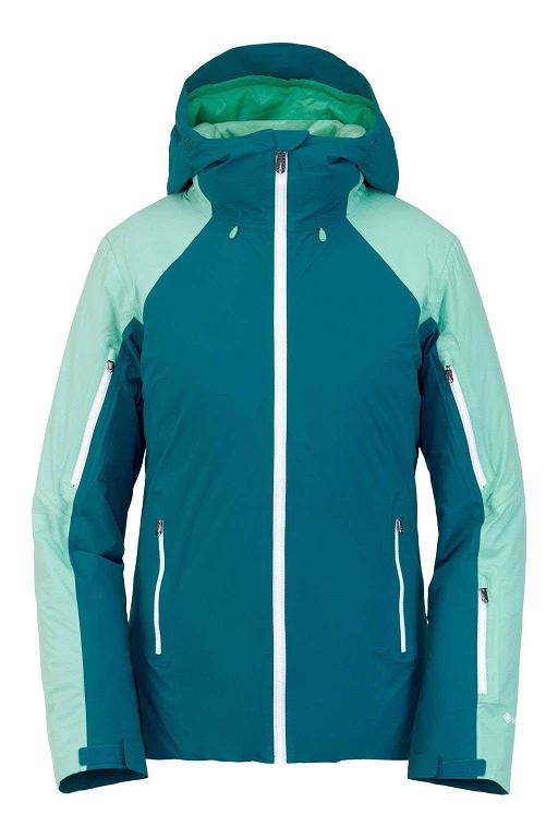 Chaqueta Esquí Spyder Primaloft Insulated Transpirable GTX Azules/Grises Para Mujer Mexico MX53689